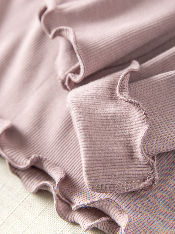 ◇洗濯可【2種類ネック 肌に優しい シルク タートルネック】ロータスピンク 保湿、保温抜群 T-00086 7枚目の画像