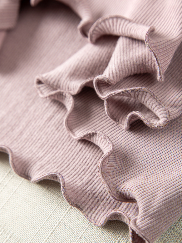 ◇洗濯可【2種類ネック 肌に優しい シルク タートルネック】ロータスピンク 保湿、保温抜群 T-00086 8枚目の画像