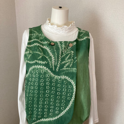 着物リメイク 有松絞り浴衣リメイク ワンピース チュニック 木綿