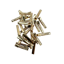 ヘアクリップ金具 ゴールド 約0.5×4cm  30個セット ハンドメイド材料 アクセサリーパーツ pt-2927 1枚目の画像