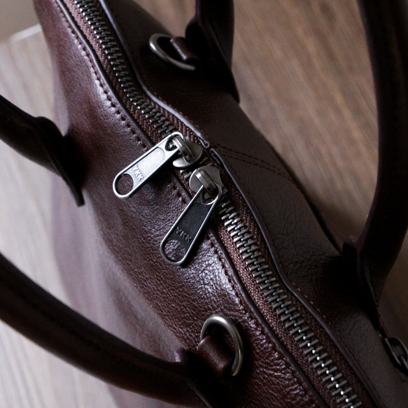 ２WAYレザービジネスバッグ通勤バッグ斜め掛け本革ハンドバッグ　男女兼用バッグ 5枚目の画像