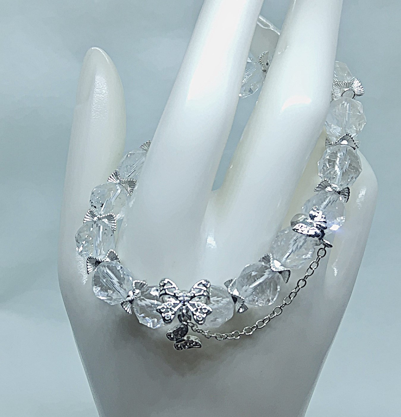 【心を整える・リセットに】クラック水晶ブレスレット