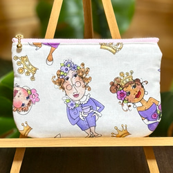 再販⭐︎ユキエモン生地使用⭐︎ミニファスナーポーチ⭐︎ちょこっと