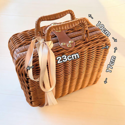 ブラウン馬×バスケット×かごセット♪ニューボーンフォト撮影　出産祝いギフト　月齢 11枚目の画像