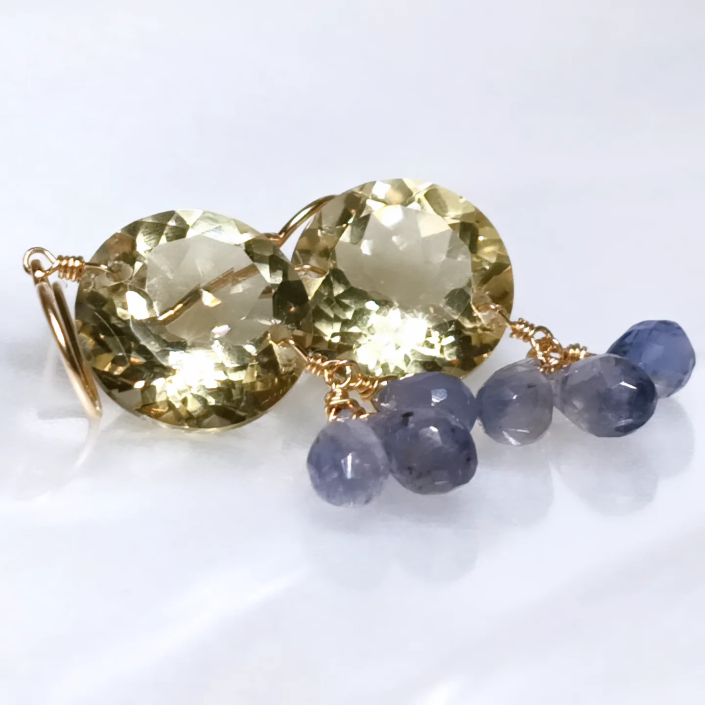 14kgf ライトシトリンピアス