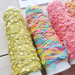 めっちゃ可愛い糸　約10gミニコーン巻き×5本セット 2枚目の画像