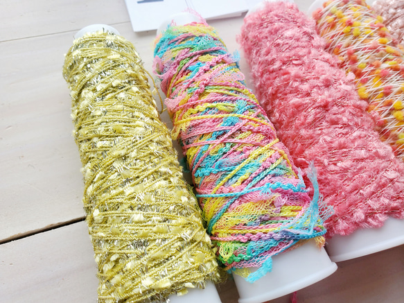 めっちゃ可愛い糸　約10gミニコーン巻き×5本セット 2枚目の画像