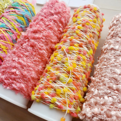 めっちゃ可愛い糸　約10gミニコーン巻き×5本セット 3枚目の画像