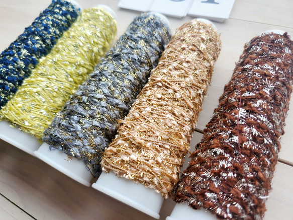 めっちゃ可愛い糸　約10gミニコーン巻き×5本セット 3枚目の画像