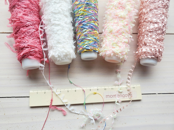 めっちゃ可愛い糸　約10gミニコーン巻き×5本セット 4枚目の画像
