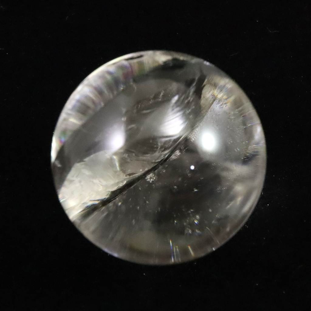 アイリスクォーツ レインボー水晶　32mmスフィア 水晶玉 45.1g #66475