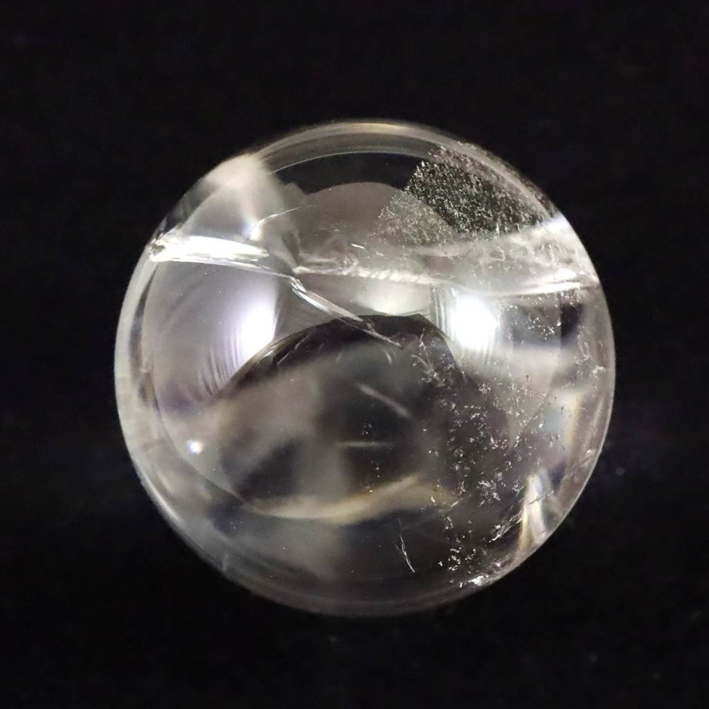 アイリスクォーツ レインボー水晶　32mmスフィア 水晶玉 45.1g #66475