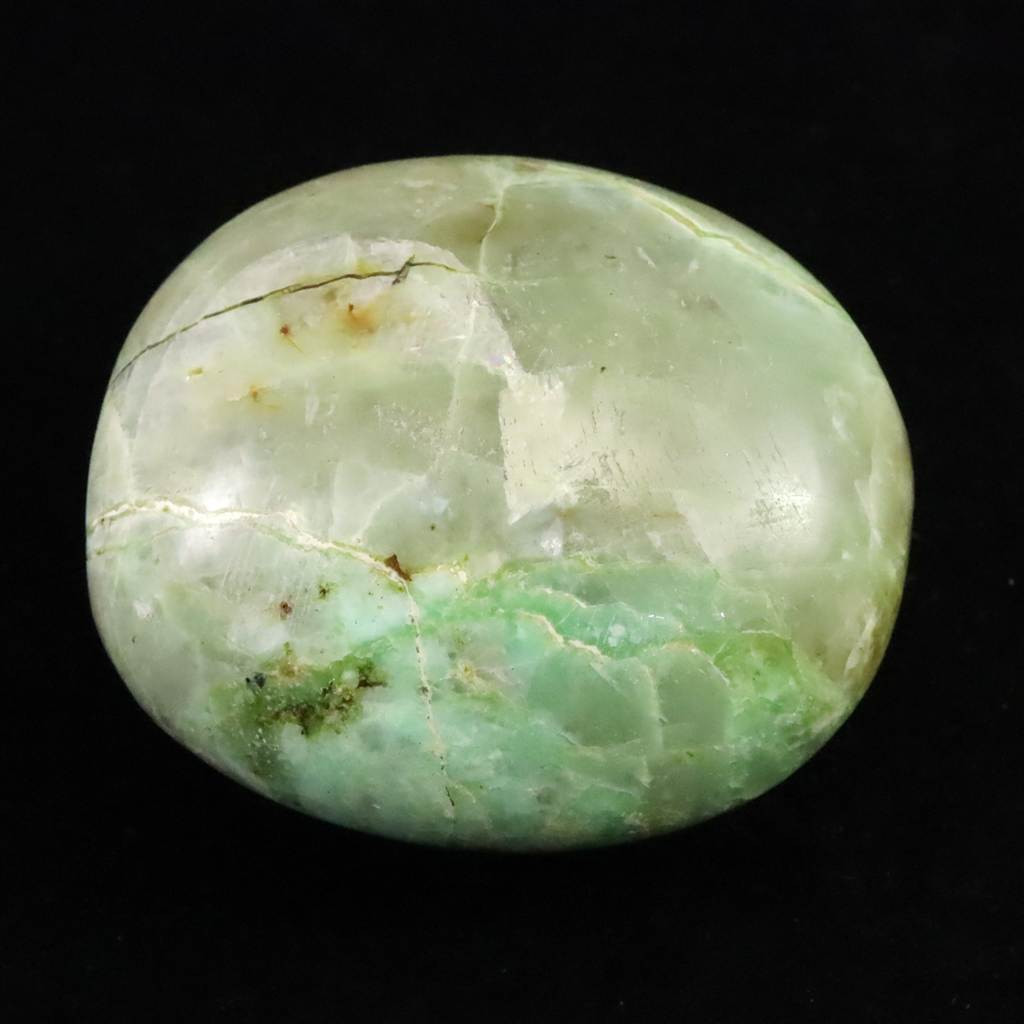 ガーニエライト グリーンムーンストーン 62mmタンブル  175g #69307