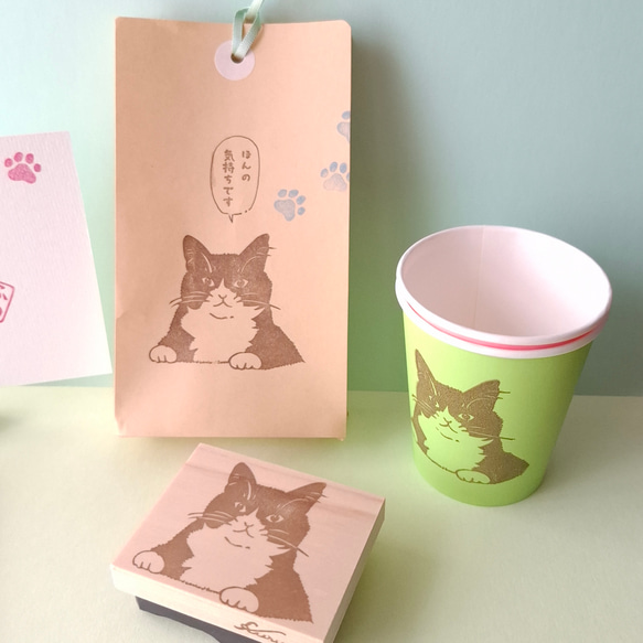 【うちの子】をはんこに♪　犬　猫　うさぎ　ペット　スタンプ　消しゴムはんこ　オーダーメイド 3枚目の画像