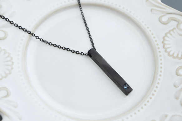 【刻印•名入れ】ロンドンブルートパーズのペンダント＊天然石＊誕生石＊サージカルステンレス【Luminous】 5枚目の画像