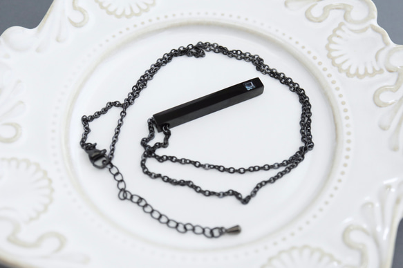 【刻印•名入れ】ロンドンブルートパーズのペンダント＊天然石＊誕生石＊サージカルステンレス【Luminous】 6枚目の画像