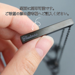 【刻印•名入れ】ロンドンブルートパーズのペンダント＊天然石＊誕生石＊サージカルステンレス【Luminous】 8枚目の画像