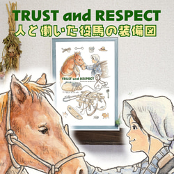 3枚セット/1フレーム付き/姉さん被りと農耕馬/ 2枚自由選択 ポスター