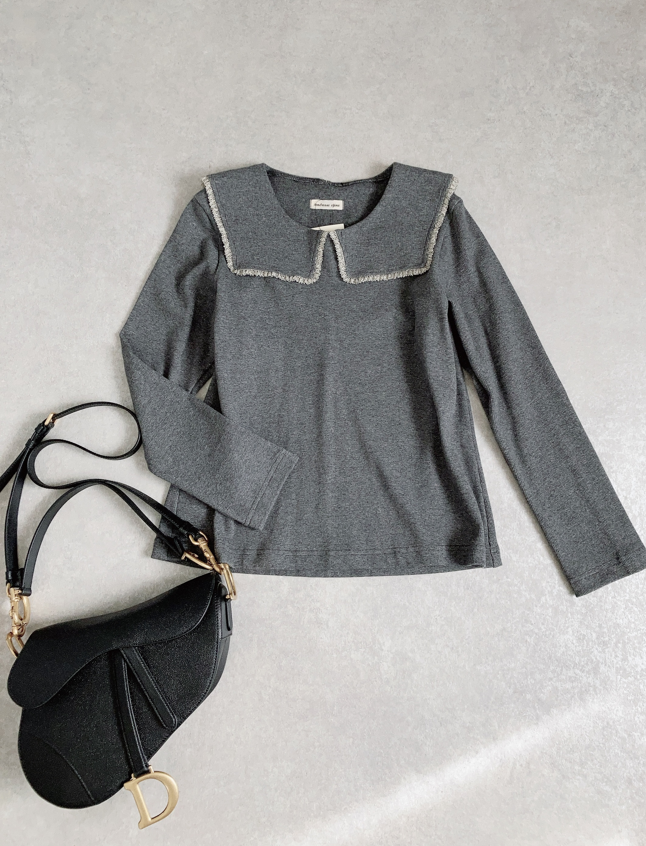 スクエアカラーリブカットソー 6,848円