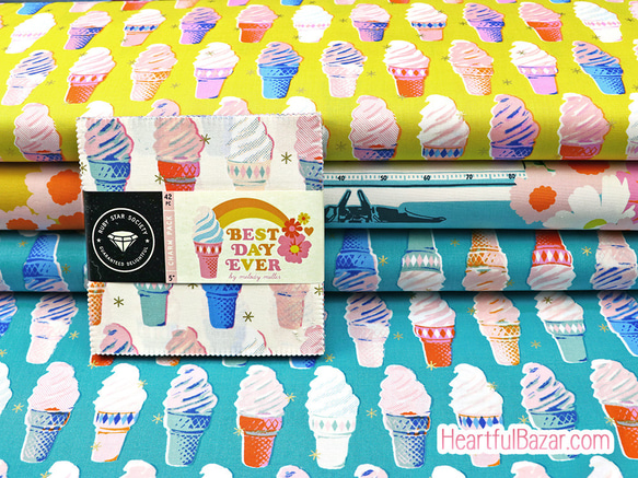 USAコットン RUBY STAR SOCIETY BEST DAY EVER タイプライター パネル 4枚目の画像