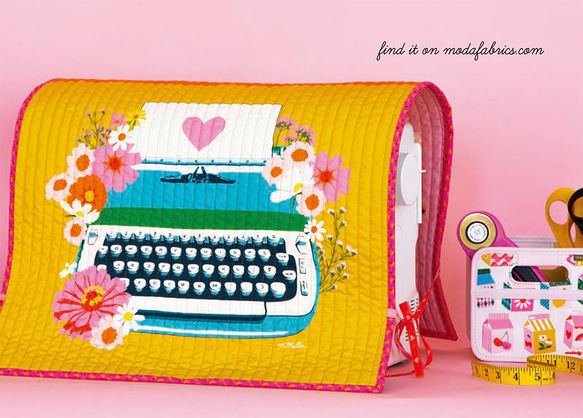 USAコットン RUBY STAR SOCIETY BEST DAY EVER タイプライター パネル 5枚目の画像