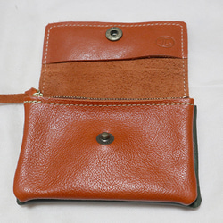 2層のコンパクトな革財布一点ものセール価格/miru25A 2枚目の画像