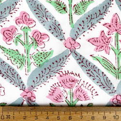 インド ブロックプリント生地 ミニカットクロス10枚セットvol.020暖色系 ファブリック はぎれ IF0355 14枚目の画像