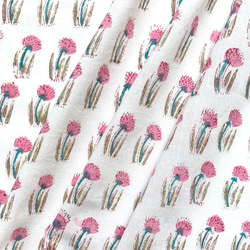 インド ブロックプリント生地 ミニカットクロス10枚セットvol.020暖色系 ファブリック はぎれ IF0355 12枚目の画像