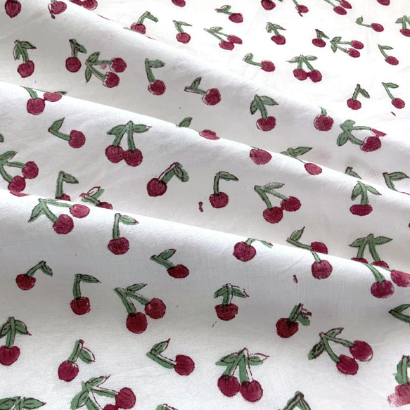 インド ブロックプリント生地 ミニカットクロス10枚セットvol.020暖色系 ファブリック はぎれ IF0355 7枚目の画像