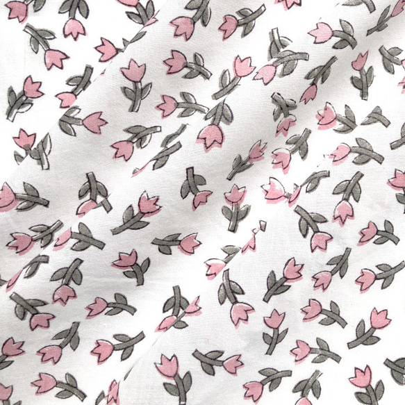 インド ブロックプリント生地 ミニカットクロス10枚セットvol.020暖色系 ファブリック はぎれ IF0355 8枚目の画像