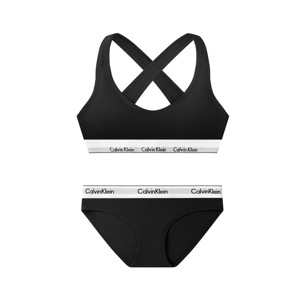 Calvin Klein カルバンクライン ブラ&ショーツ / 上下セット 黒色　Sサイズ 2枚目の画像