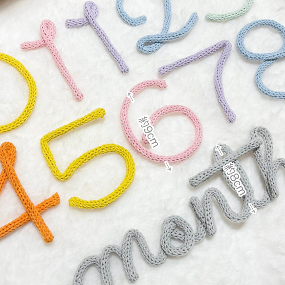 セット販売　月齢フォト　マンスリーフォト　ウールレター 2枚目の画像