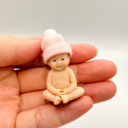 樹脂粘土ベビー ミニチュア 赤ちゃん 女の子 その他人形 tenelle