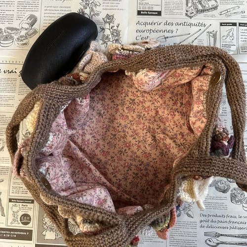 花モチーフ編みのグラニーバッグ グラニーバッグ pineapple 通販