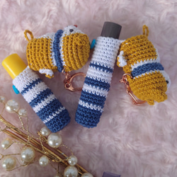 【送料無料】リップクリームの長さが選べるsnowman　リップケース バックチャーム 4枚目の画像