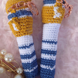 【送料無料】リップクリームの長さが選べるsnowman　リップケース バックチャーム 2枚目の画像