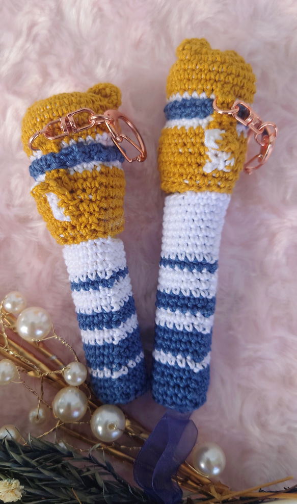 【送料無料】リップクリームの長さが選べるsnowman　リップケース バックチャーム 2枚目の画像