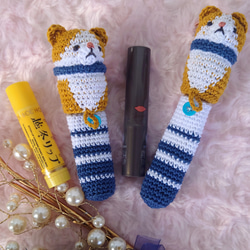 【送料無料】リップクリームの長さが選べるsnowman　リップケース バックチャーム 5枚目の画像