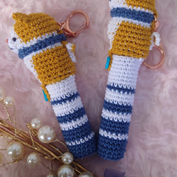 【送料無料】リップクリームの長さが選べるsnowman　リップケース バックチャーム 3枚目の画像