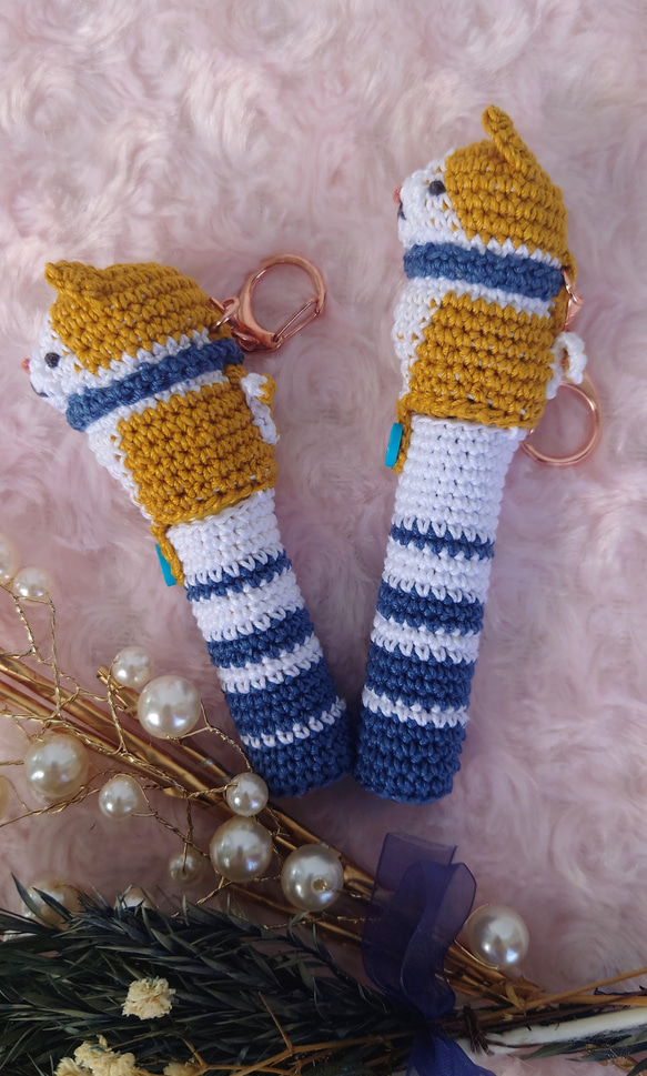 【送料無料】リップクリームの長さが選べるsnowman　リップケース バックチャーム 3枚目の画像