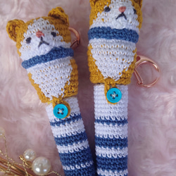 【送料無料】リップクリームの長さが選べるsnowman　リップケース バックチャーム 1枚目の画像