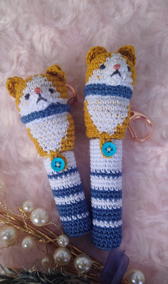 【送料無料】リップクリームの長さが選べるsnowman　リップケース バックチャーム 1枚目の画像