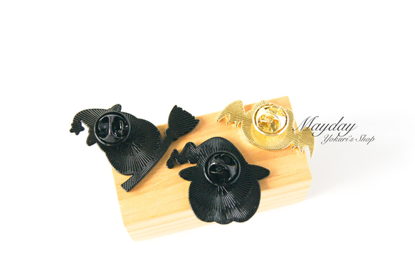 『宵闇のハロウィン〜愉快なハロウィン仲間たちのブローチ（選べる：ふくろう・かぼちゃ・こうもり）』 9枚目の画像