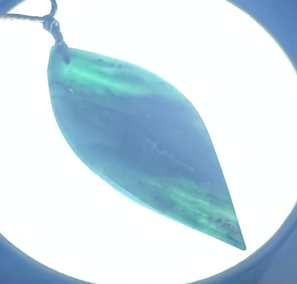 2025.10.7深秋の葉　新潟産純天然グリーンアゲート 2025.10.7深秋の葉 新潟産純天然グリーンアゲート ネックレス