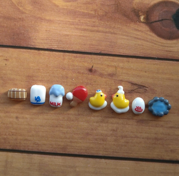 ネイルアート 3Dパーツ * アヒルのお風呂屋さん ネイルチップ（つけ爪