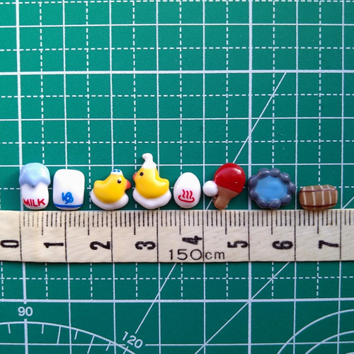 ネイルアート 3Dパーツ * アヒルのお風呂屋さん ネイルチップ（つけ爪