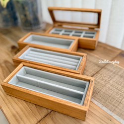 《新作　割引販売中》重ねて使えるコンパクトなアクセサリー収納　組み合わせ自由　アクセサリーボックス 7枚目の画像