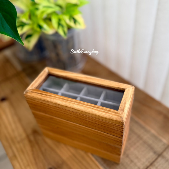 《新作　割引販売中》重ねて使えるコンパクトなアクセサリー収納　組み合わせ自由　アクセサリーボックス 3枚目の画像