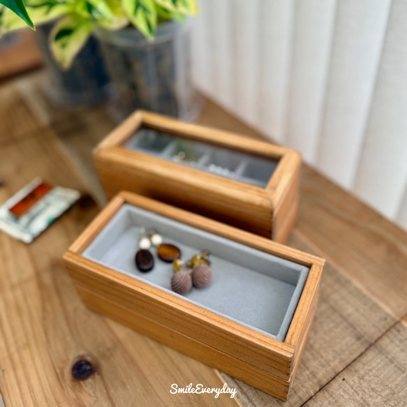 《新作　割引販売中》重ねて使えるコンパクトなアクセサリー収納　組み合わせ自由　アクセサリーボックス 8枚目の画像