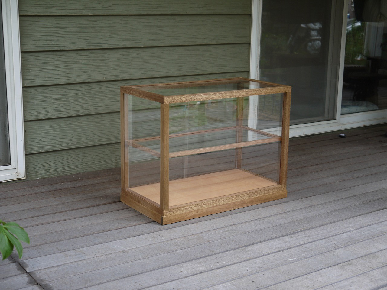 木製のショーケース　【大】ウオルナット　☆サイズオーダー可！☆